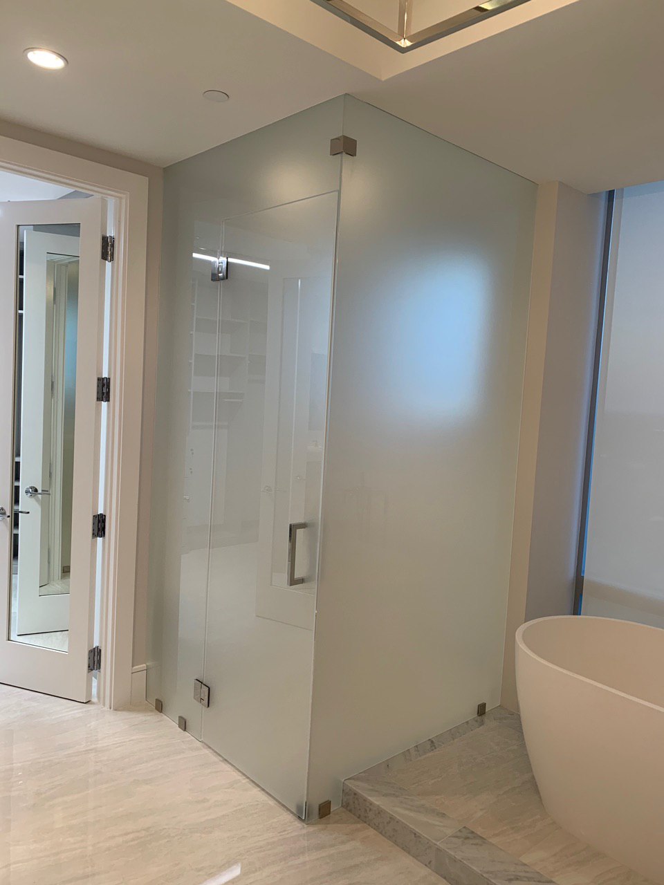 Privacy Glass Shower